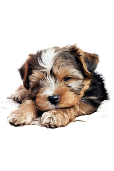 StoryGift Romania Sticker Autocolant 70CM cu un catelus care pare adormit, il...