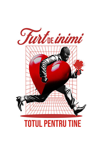 StoryGift Romania Sticker Autocolant 70CM cu Hot De Inimi Cu Buchet De Flori ...