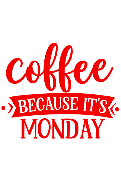 StoryGift Romania Sticker Adeziv 90CM Exterior cu textul "Cafea, pentru ca e ...