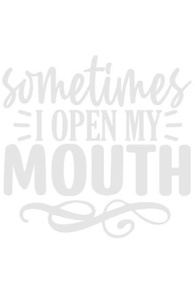 StoryGift Romania Sticker Autocolant 30CM Exterior cu mesajul "Uneori deschid gura" - vorbit fara rost , Vinyl A