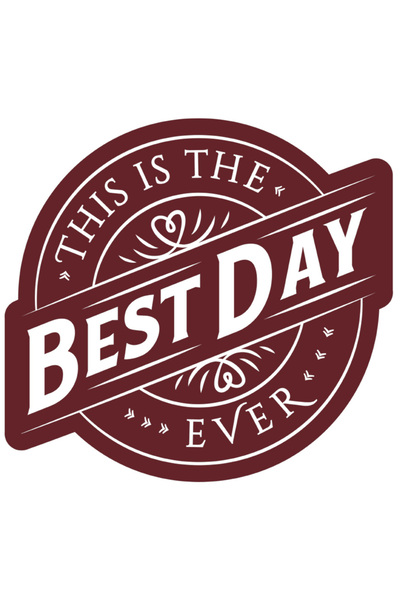 StoryGift Romania Sticker Eticheta 40CM Cu Mesaj In Engleza This Is The Best ...