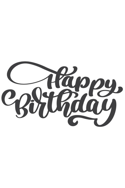 StoryGift Romania Sticker Eticheta 50CM Cu Mesaj Happy Birthday, La Multi Ani, Aniversare, Personalizat, Negru,