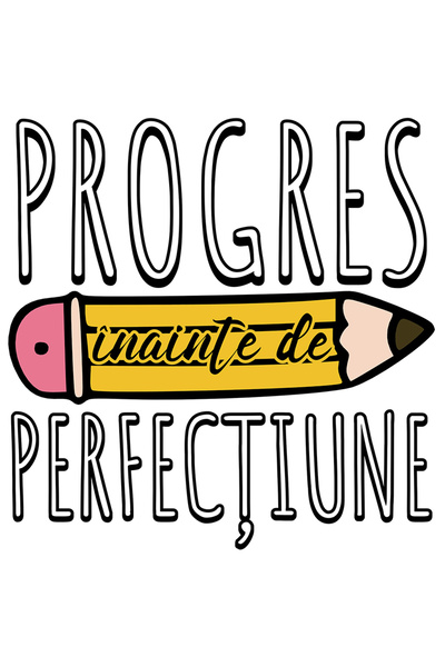 StoryGift Romania Sticker Adeziv Progres Înainte De Perfectiune Educatie Scoa...