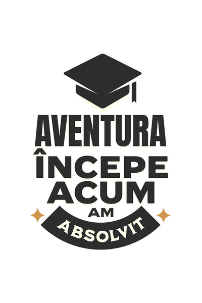 StoryGift Romania Sticker Adeziv 90CM Adeziv Aventura incepe acum Am absolvit...