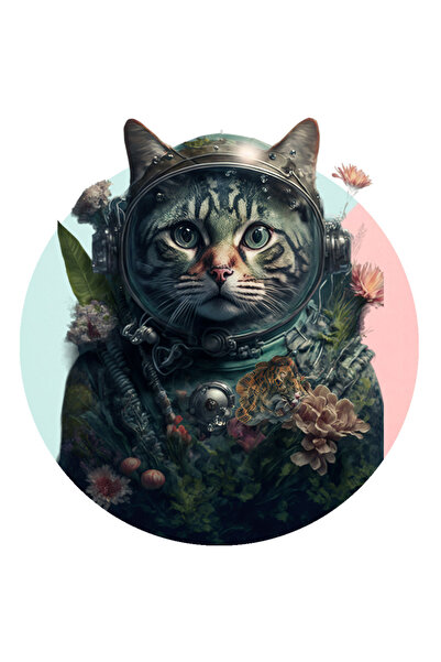 StoryGift Romania Sticker Eticheta 50CM Cu Pisica, Sci-Fi, Subacvatic, Scafan...