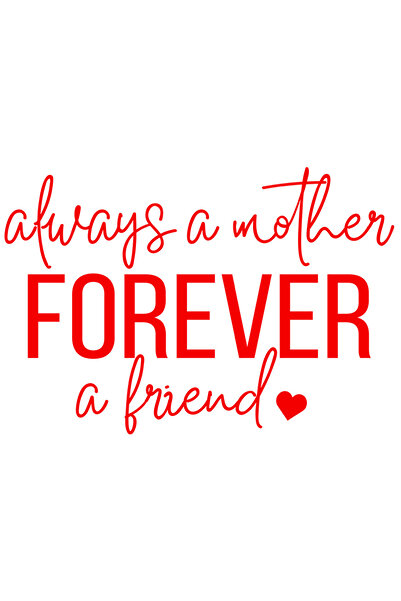 StoryGift Romania Sticker Exterior cu textul in engleza "Always a mother, for...