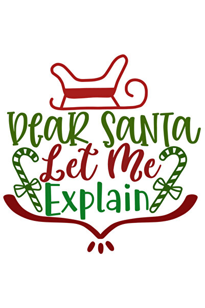 StoryGift Romania Sticker Eticheta 40CM Cu Mesaj De Craciun Dear Santa Let Me...