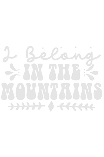 StoryGift Romania Sticker Autocolant 70CM Exterior pentru cei care le apartin muntilor - drumetii excursie , Vin