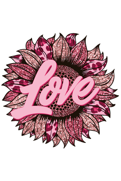 StoryGift Romania Sticker Adeziv 90CM cu mesajul "Love", ilustratie, motivati...