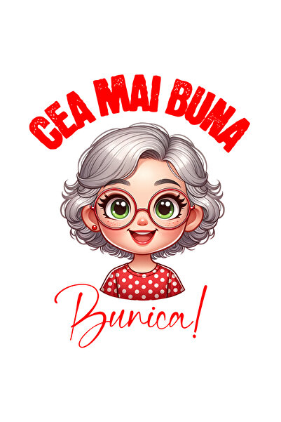 StoryGift Romania Sticker Eticheta 50CM Adeziv Femeie Cu Ochelari Vesela Text...