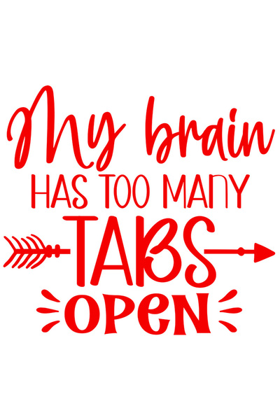 StoryGift Romania Sticker Eticheta 40CM Exterior cu textul "Creierul meu are ...