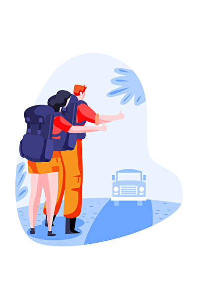 StoryGift Romania Sticker Adeziv 90CM Cu Ghiozdan, Calatorie, Autostop, Masin...