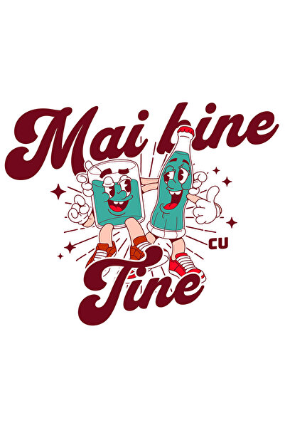 StoryGift Romania Sticker Autocolant 70CM Adeziv pahar si sticla prieteni Mai...