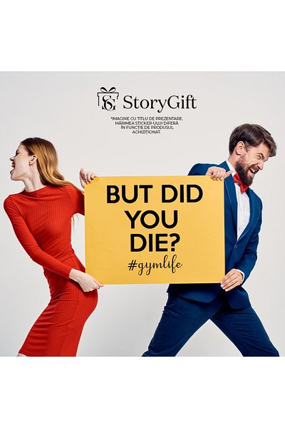 StoryGift Romania Sticker 70CM Exterior for those who train hard with the text "But did you
