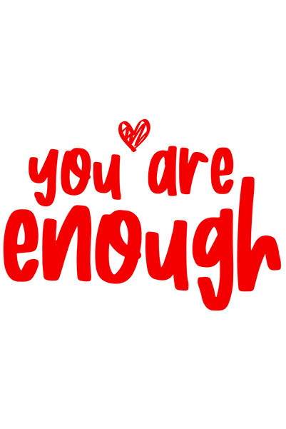 StoryGift Romania Sticker Exterior cu inimioara si textul "You are enough" - ...