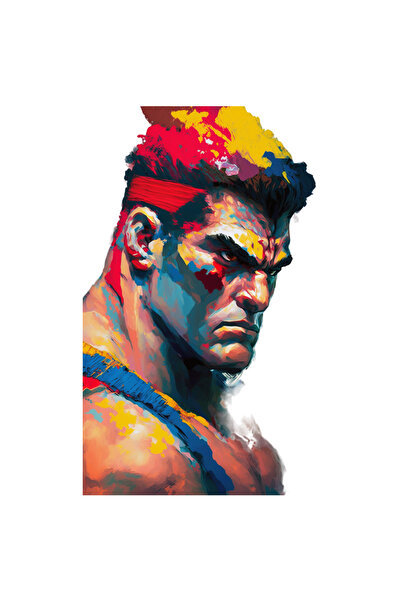 StoryGift Romania Sticker Autocolant 70CM cu Personaj, Efect Watercolor, Sportiv, Gym, Fitness, Iubitorii De Spo