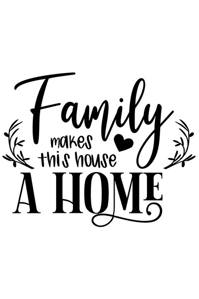 StoryGift Romania Sticker Eticheta 40CM Exterior cu inimioara si mesajul "Fam...