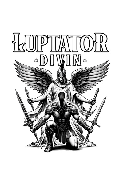 StoryGift Romania Sticker Autocolant 70CM cu Inger Samurai Razboinic Cu Aripi Text Luptator Divin Motivational c