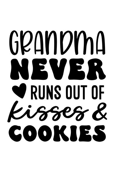 StoryGift Romania Sticker Cu Text In Engleza Grandma Neer Runs Out Of Kisses&...