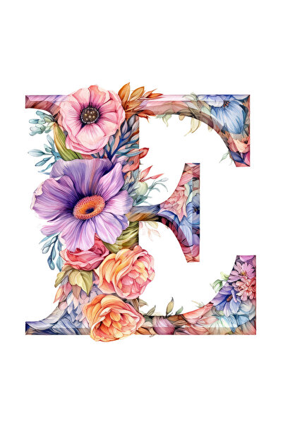 StoryGift Romania Sticker Autocolant 70CM cu litera "E", ilustratie, pentru copii, scoala, elev, abecedar, alfab