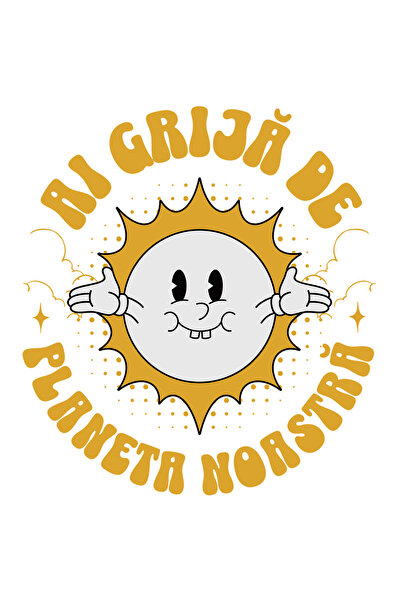 StoryGift Romania Sticker Autocolant 70CM Adeziv ai grija de planeta noastra ...