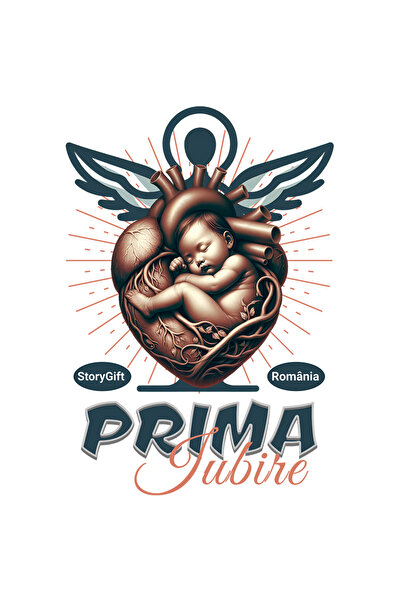 StoryGift Romania Sticker Eticheta 50CM Adeziv Prima Iubire, copil, nou-nascu...