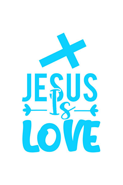 StoryGift Romania Sticker Eticheta 40CM Exterior cu mesajul in engleza "Jesus...