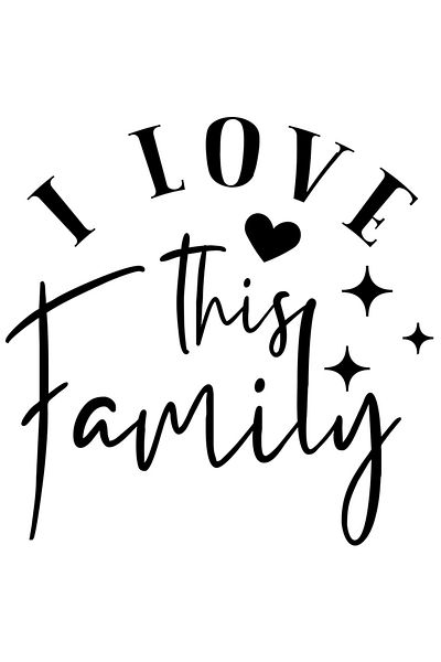 StoryGift Romania Sticker Eticheta 50CM Exterior pentru cei care tin cu adevarat la familia lor cu mesajul "I lo