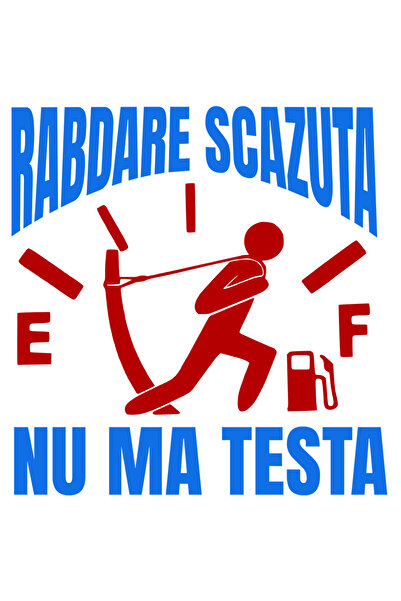 StoryGift Romania Sticker Autocolant 70CM cu Barbat Tragand Sfoara Linia Semn Bord Nivel Combustibil Scazut Masi