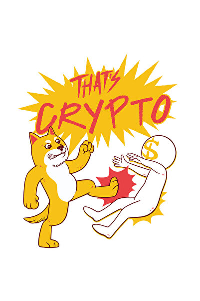 StoryGift Romania Sticker Autocolant 70CM Cu Mesaj In Engleza That's Crypto, ...