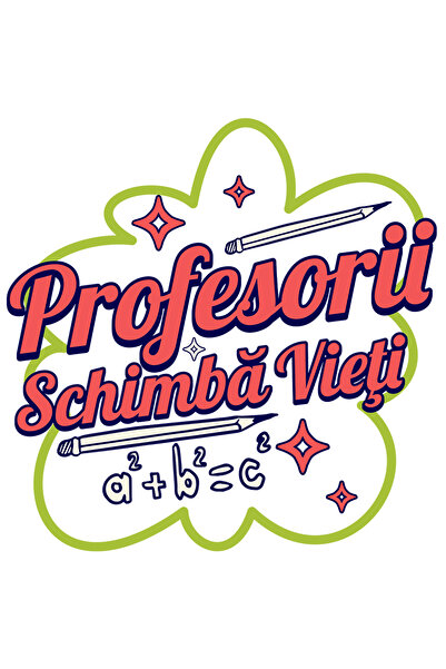 StoryGift Romania Sticker Autocolant 70CM Adeziv profesorii schimba vieti educatie scoala cu Margini Albe, PVC V