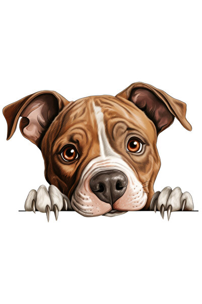 StoryGift Romania Sticker Autocolant 70CM cu un catel tristut care are gheare...