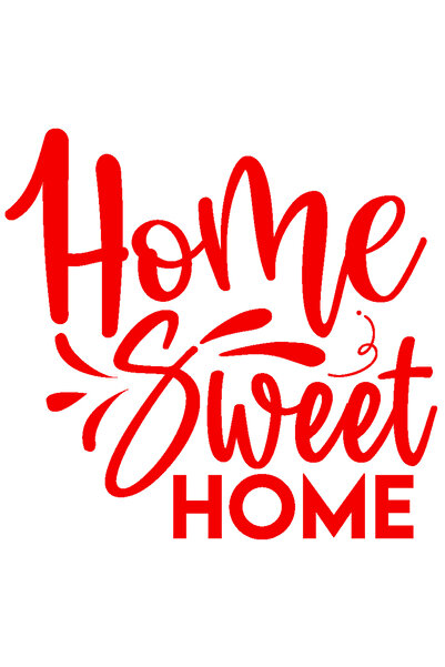 StoryGift Romania Sticker Autocolant 30CM Exterior cu textul "Home, sweet hom...