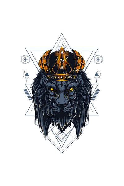 StoryGift Romania Sticker Eticheta 40CM Cu Leu, Coroana, Geometrie, Rege, cu ...