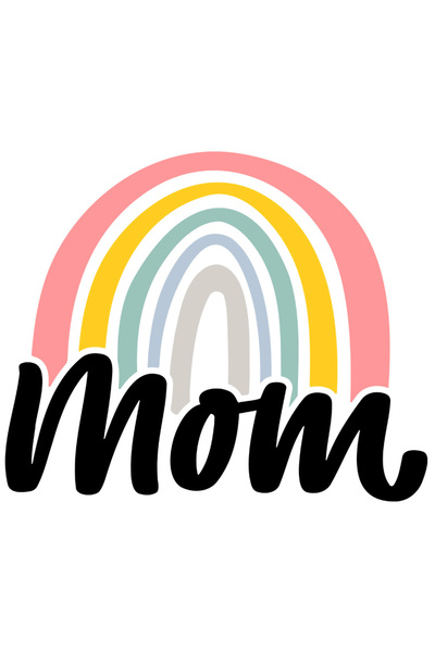 StoryGift Romania Sticker Adeziv 90CM Cu Masina Text In Engleza Mom, Curcubeu...