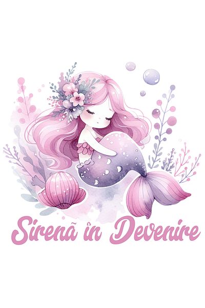 StoryGift Romania Sticker Eticheta 40CM Adeziv Sirena în Devenire, sport inot, desene animate, viteza sub apa cu