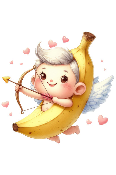 StoryGift Romania Sticker Adeziv 90CM cu un bebelus in costum de banana, ilus...