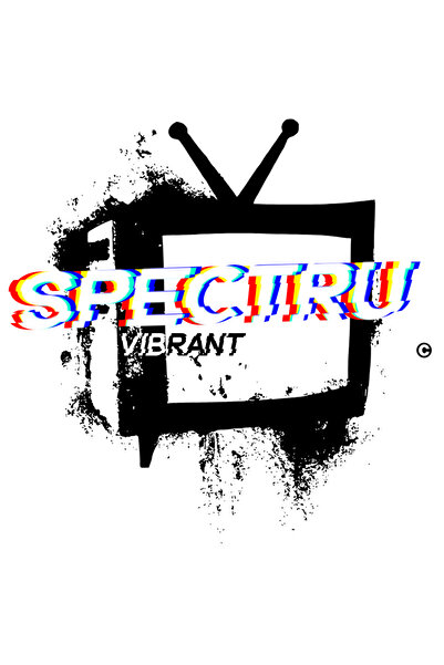 StoryGift Romania Sticker Eticheta 40CM Adeziv Spectru Vibrant televizor vechi vintige arta cu Margini Albe, PV