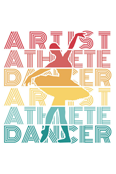 StoryGift Romania Sticker Autocolant 70CM Cu Balerina Dansand, Balet Contempo...