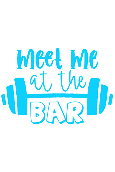 StoryGift Romania Sticker Adeziv 90CM Exterior cu textul "Meet me at the bar"...