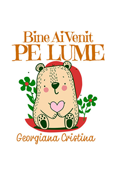 StoryGift Romania Sticker Autocolant 70CM cu Animal Plus Jucarie Cu Inima Roz...