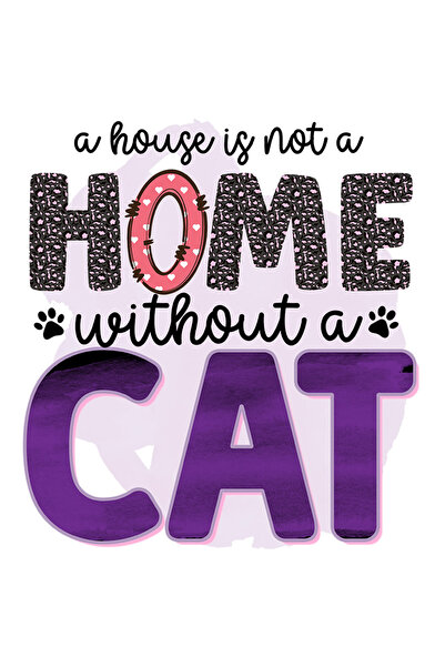 StoryGift Romania Sticker Adeziv 90CM cu mesajul "A house is not a home witho...