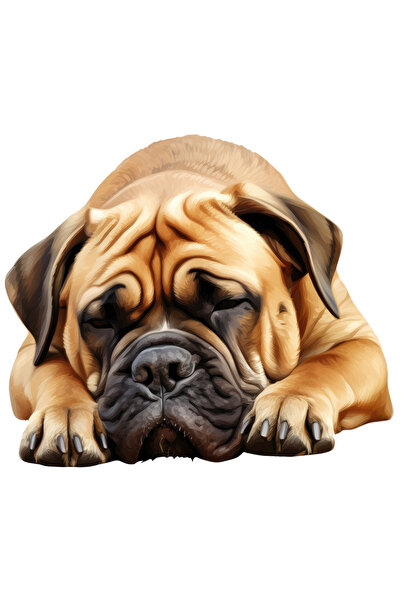 StoryGift Romania Sticker Autocolant 70CM cu un catel aproape adormit, ilustr...