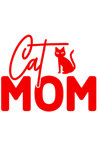 StoryGift Romania Sticker Eticheta 40CM Exterior cu o pisica pentru mamele iu...