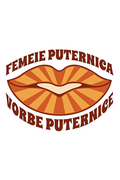 StoryGift Romania Sticker Autocolant 70CM Adeziv Buze de femeie Text Motivati...