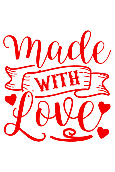 StoryGift Romania Sticker Eticheta 40CM Exterior cu inimioare si textul in en...