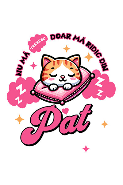 StoryGift Romania Sticker Autocolant 70CM Adeziv nu ma trezesc doar ma ridic ...