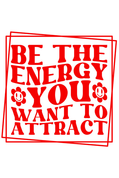 StoryGift Romania Sticker Autocolant 70CM Exterior cu mesajul "Be the energy ...