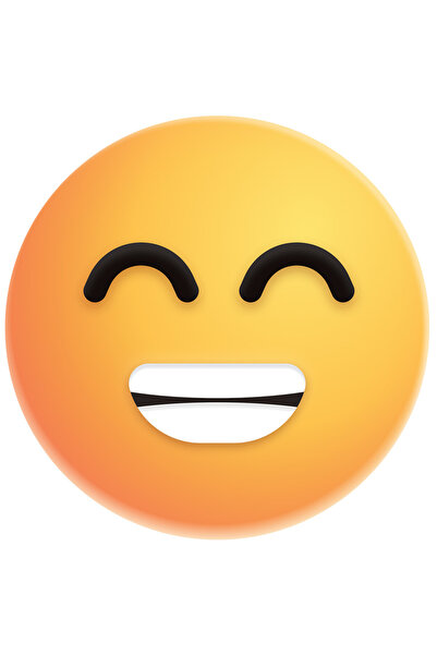 StoryGift Romania Sticker Adeziv 90CM Cu Emoticon, Emoji, Dinti, Zambet, Feri...