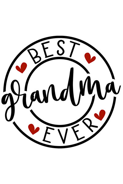 StoryGift Romania Sticker Eticheta 40CM Cu Text In Engleza Best Grandma Ever,...